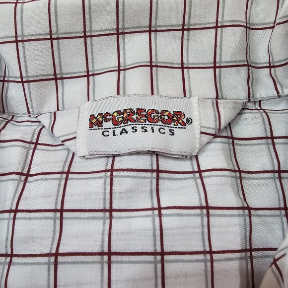VINTAGE McGREGOR CLASSICS MENS PAJAMAS SET SHIRT PANTS XL NWOT - Picture 3 of 14